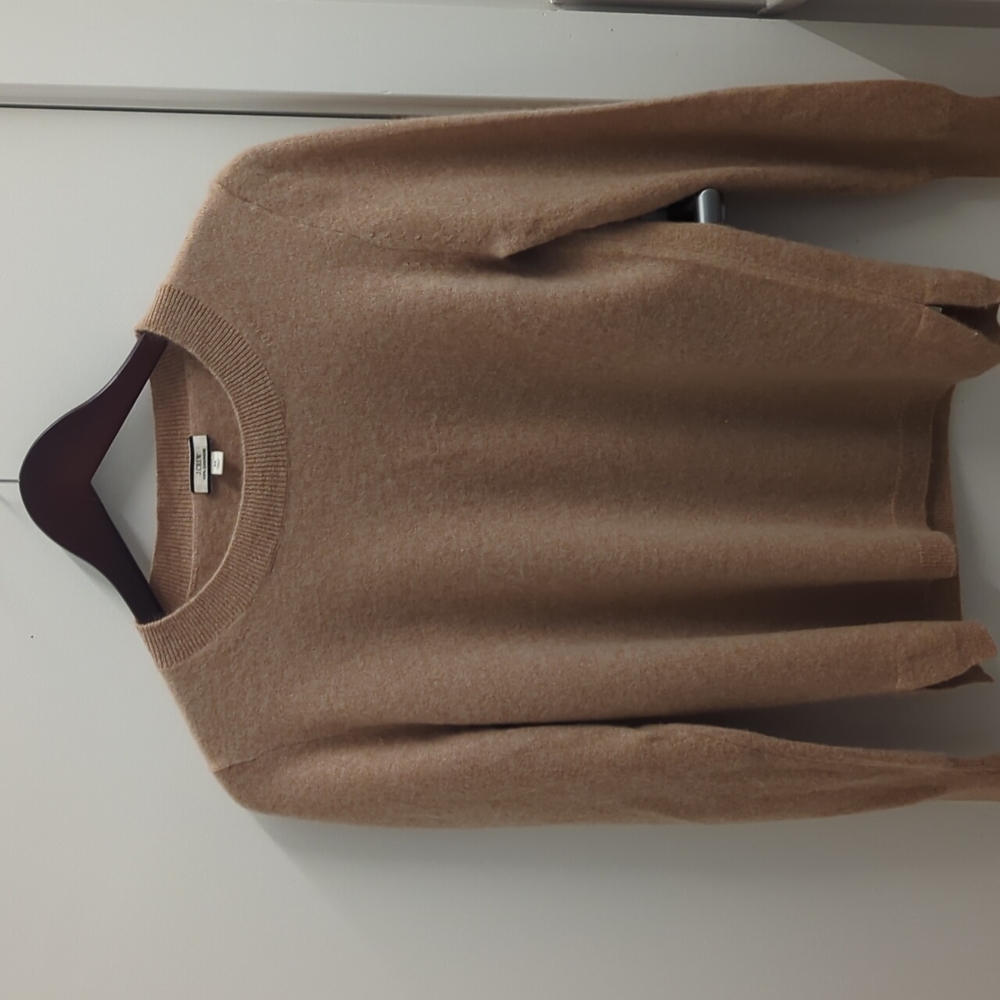 J. Crew Cashmere Camel Crewneck Sweater - Picture 2 of 4